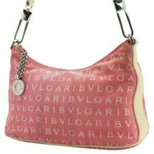 BLVGARI Pink Monogram Shoulder Bag